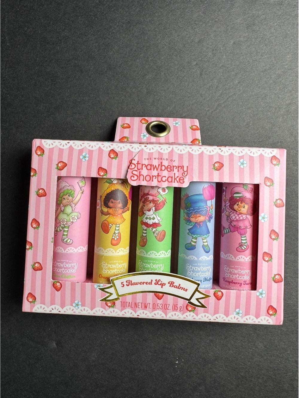 Strawberry Shortcake 5 Flavored Lip Balms Set